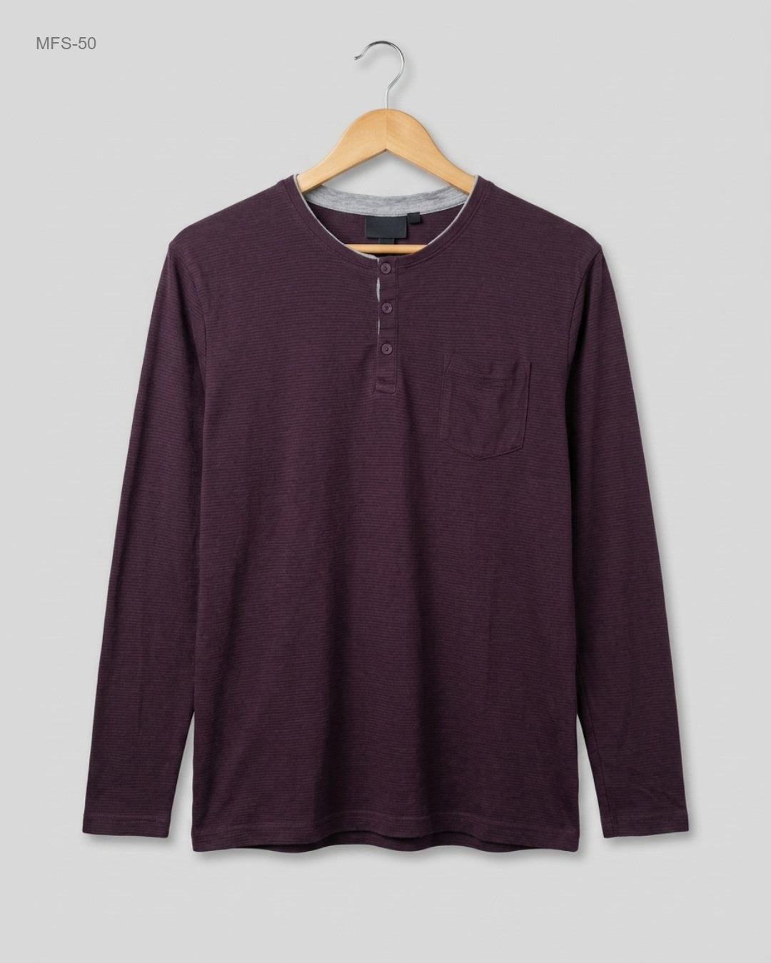 Secondhand Branded Men's Full Sleeves T-Shirt by WATSONS, Maroon Cotton fabric, Excellent condition, for Men - Online Thrift Shop Karachi Pakistan