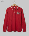 Men's Full Sleeves T-Shirt | Napapijri | Preloved Branded | Red Cotton | Excellent | OTS Thrift Store Islamabad Pakistan