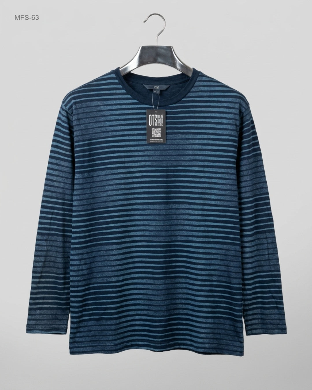 UK Imported secondhand Men's Full Sleeves T-Shirt - TCM brand, Blue Cotton, Excellent condition, for Men - Online Thrift Store Karachi Pakistan