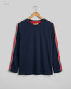 UK Imported secondhand Men's Full Sleeves T-Shirt - TCM brand, Blue Cotton, Premium condition, for Men - Online Thrift Store Islamabad Pakistan