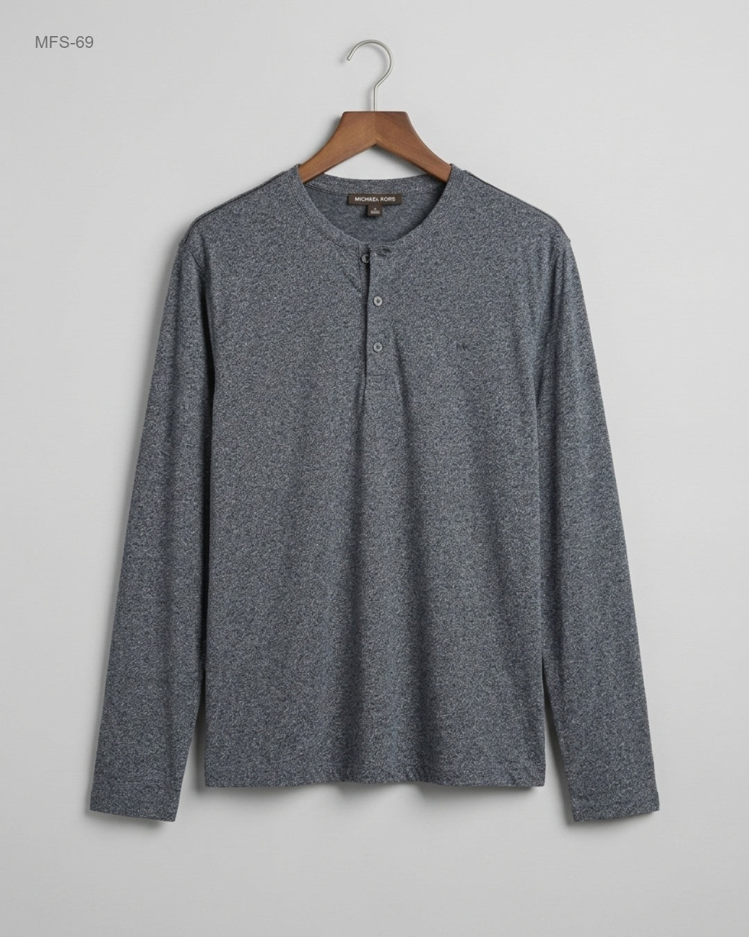 Premium Condition Men's Full Sleeves T-Shirt | Preloved Michael Kors | Grey Cotton | Thrift Shop for Men Peshawar Pakistan | OTS