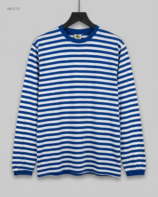 Men's Full Sleeves T-Shirt | PARTYXPLOSION | Preloved Branded | Blue Cotton | Premium | OTS Thrift Store Lahore Pakistan