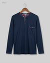 Secondhand Branded Men's Full Sleeves T-Shirt by ROYAL CLASS, Blue Cotton fabric, Premium condition, for Men - Online Thrift Shop Peshawar Pakistan