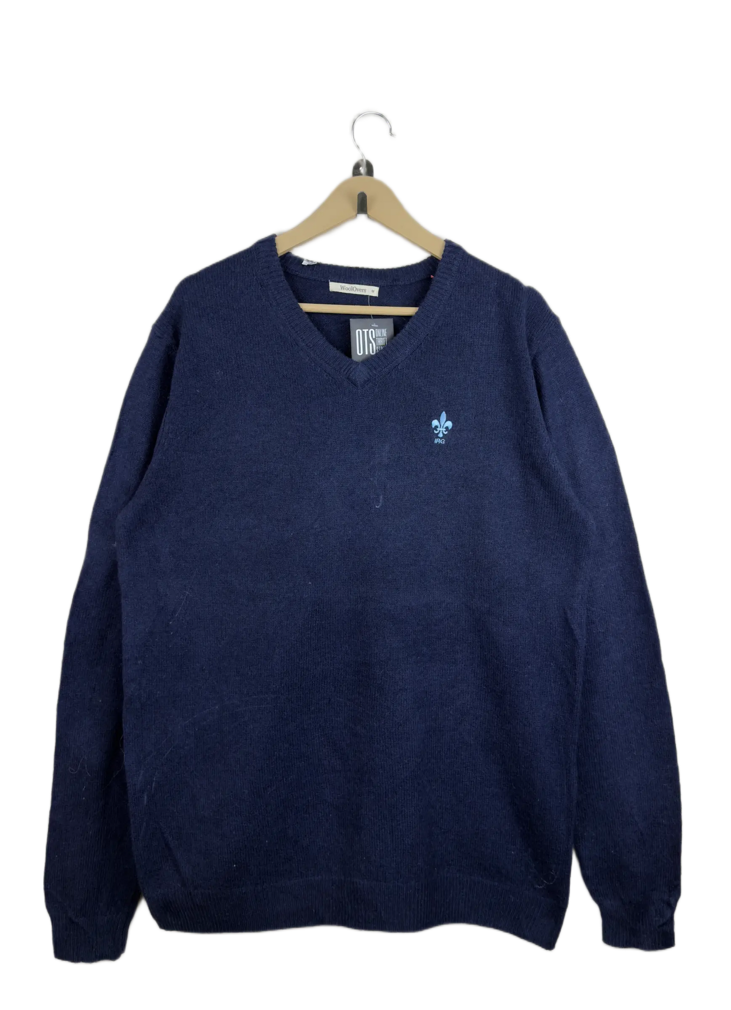 Men's Jumpers & Sweaters | Woolovers | Preloved Branded | Blue Wool | Premium | OTS Thrift Store Peshawar Pakistan