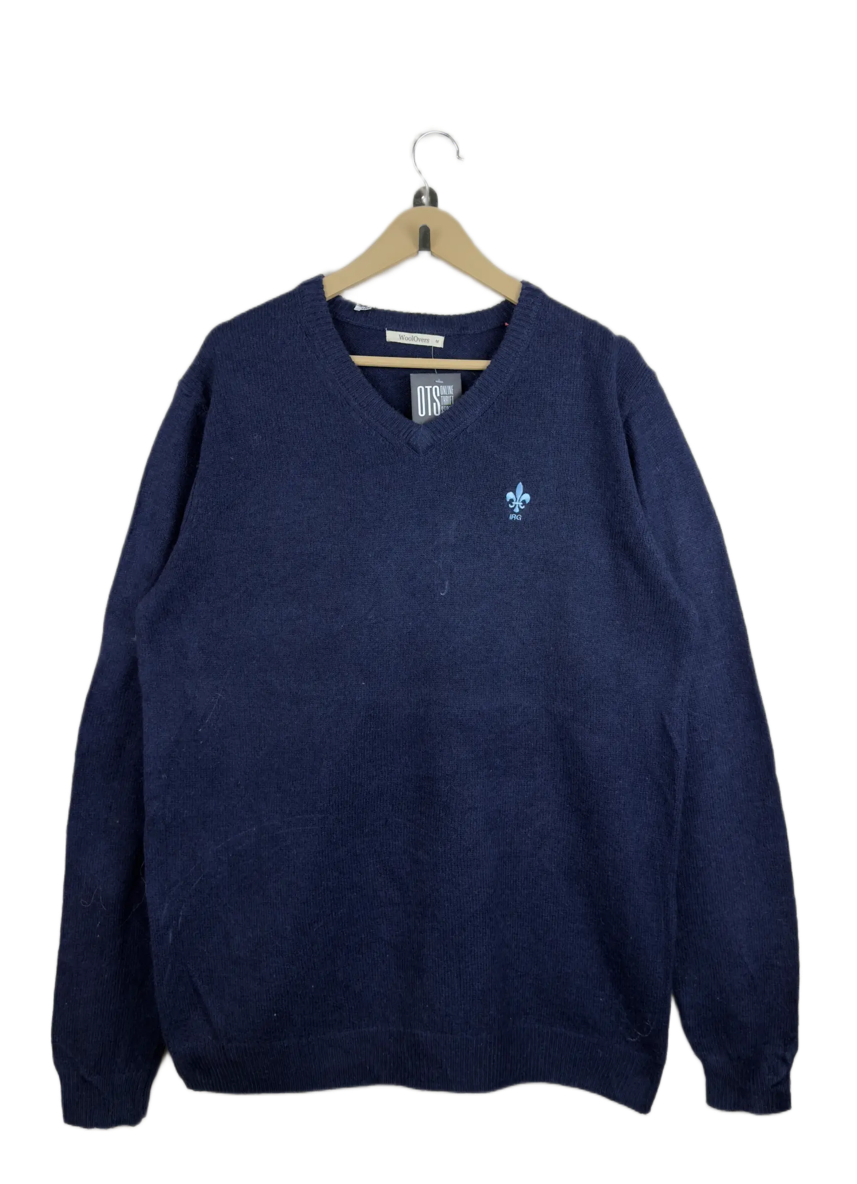 Men's Jumpers & Sweaters | Woolovers | Preloved Branded | Blue Wool | Premium | OTS Thrift Store Peshawar Pakistan