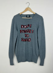 Men's Jumpers & Sweaters | markus lupfer | Preloved Branded | Gray Merino Wool | Good | OTS Thrift Store Lahore Pakistan