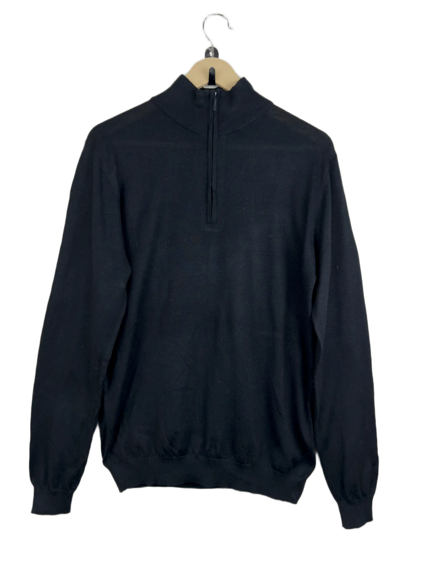 Shop Premium Men's Jumpers & Sweaters by Alexandre | Preloved Branded Clothes | Black Wool-Acrylic blend | Men | OTS Thrift Store Peshawar Pakistan