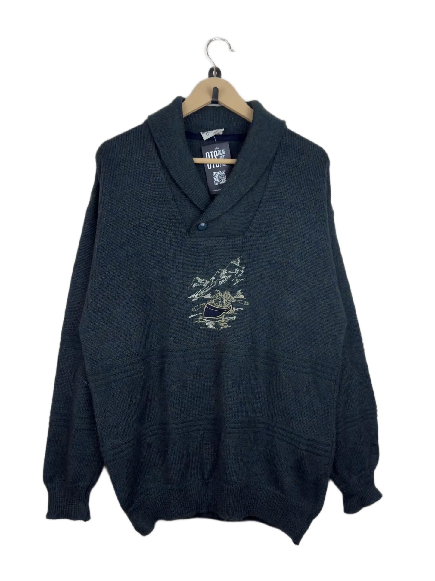Men's Jumpers & Sweaters | Angelo Litrico | Preloved Branded | Green Acrylic | Excellent | OTS Thrift Store Lahore Pakistan