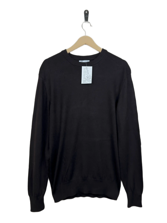 Men's Jumpers & Sweaters | Zara | Preloved Branded | Black Polyester | Good | OTS Thrift Store Islamabad Pakistan