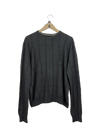 Men's Jumpers & Sweaters | Montechiaro | Preloved Branded | Black Green Acrylic & Cotton | Premium | OTS Thrift Store Peshawar Pakistan