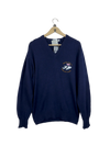 Secondhand Branded Men's Jumpers & Sweaters by Campsie of Scotland, Navy Blue Lambswool fabric, Excellent condition, for Men - Online Thrift Shop Peshawar Pakistan