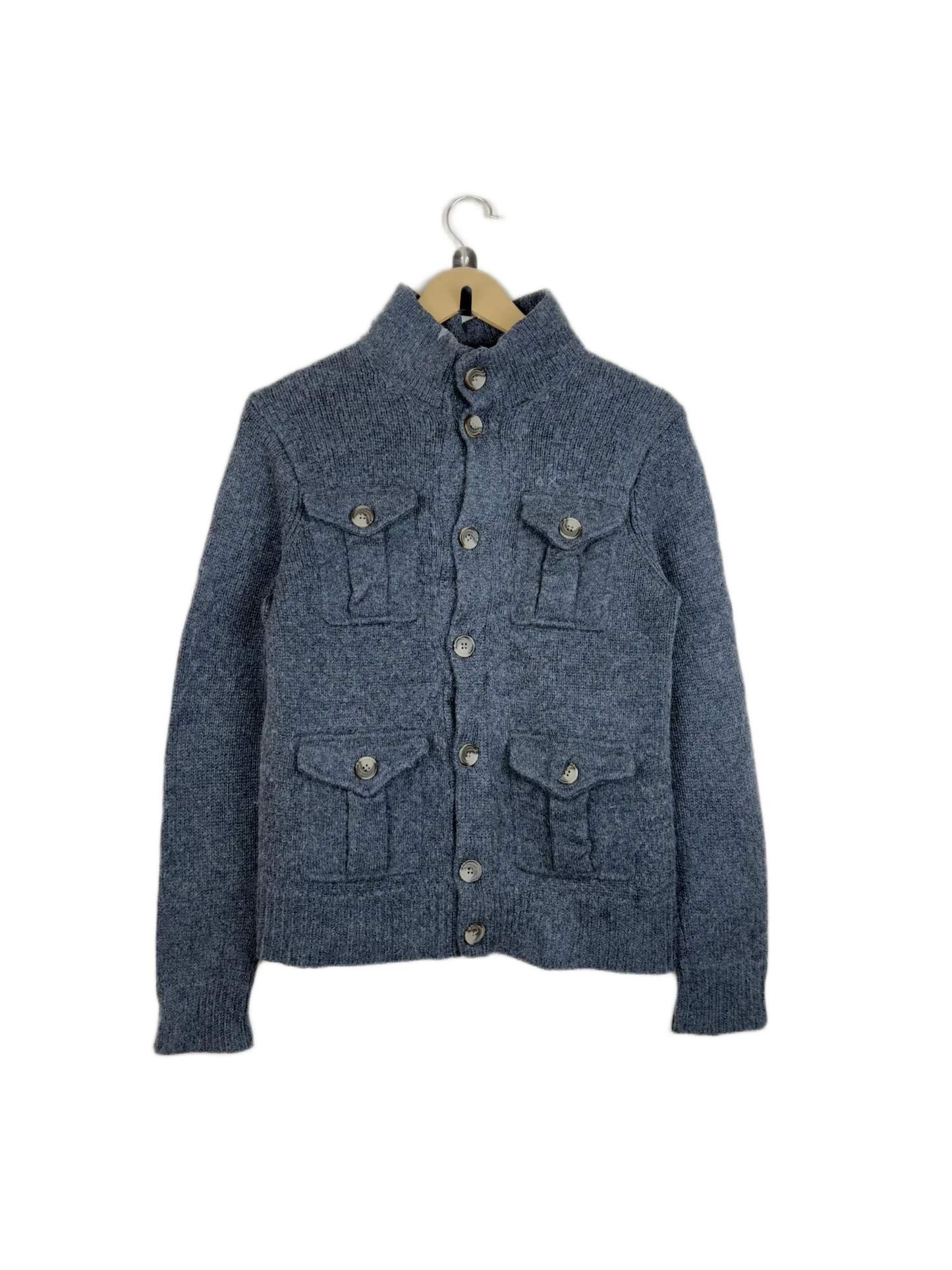 Preloved Good Men's Jumpers & Sweaters by Sun68, Grey Wool for Men - OTS Thrift Shop Islamabad Pakistan