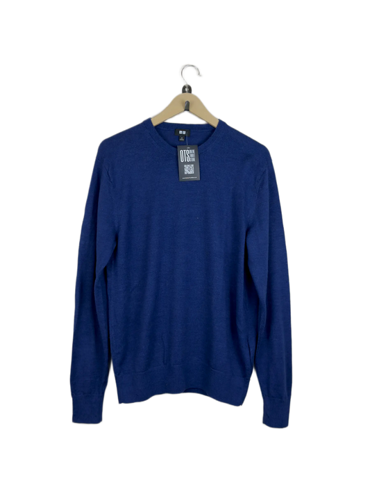 Men's Jumpers & Sweaters | Uniqlo | Preloved Branded | Blue Wool | Premium | OTS Thrift Store Karachi Pakistan