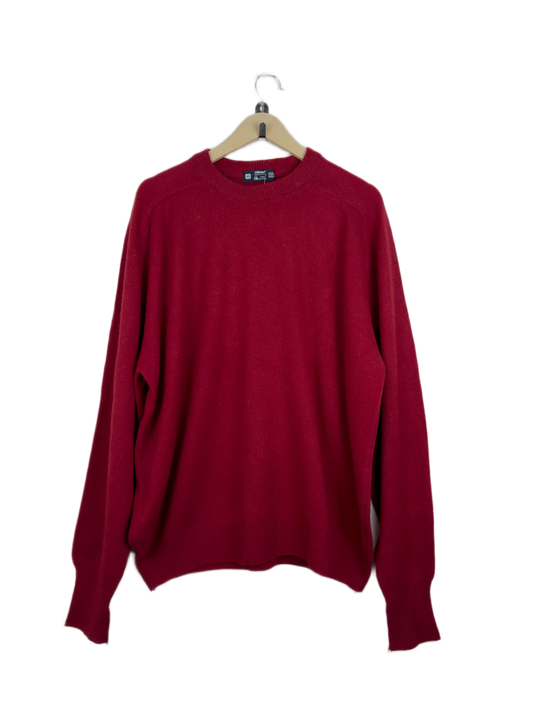 Secondhand Branded Men's Jumpers & Sweaters by St. Michelle, Red Lambswool fabric, Premium condition, for Men - Online Thrift Shop Peshawar Pakistan
