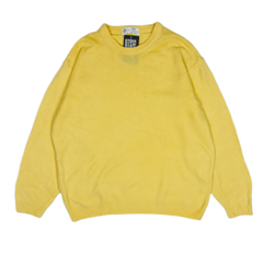 UK Imported secondhand Men's Jumpers & Sweaters - Marks & Spencer brand, Yellow Lambswool, Premium condition, for Men - Online Thrift Store Islamabad Pakistan