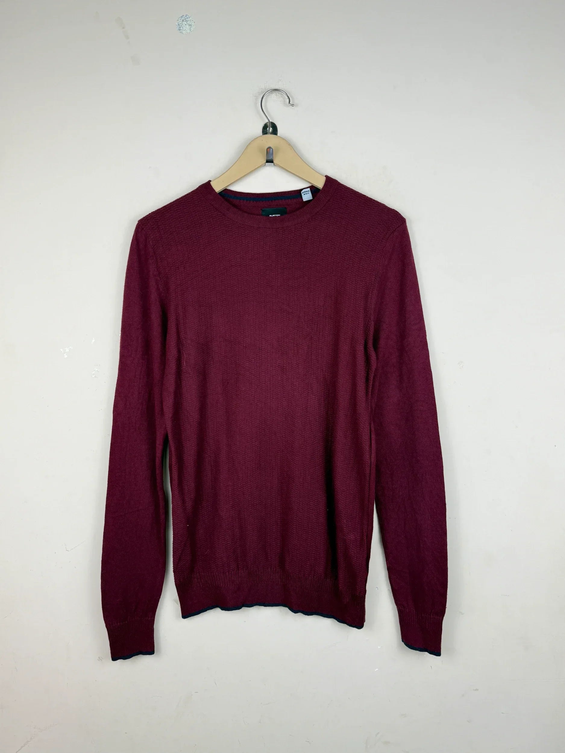 Preloved Premium Men's Jumpers & Sweaters by Burton mensware, Maroon Cotton for Men - OTS Thrift Shop Islamabad Pakistan