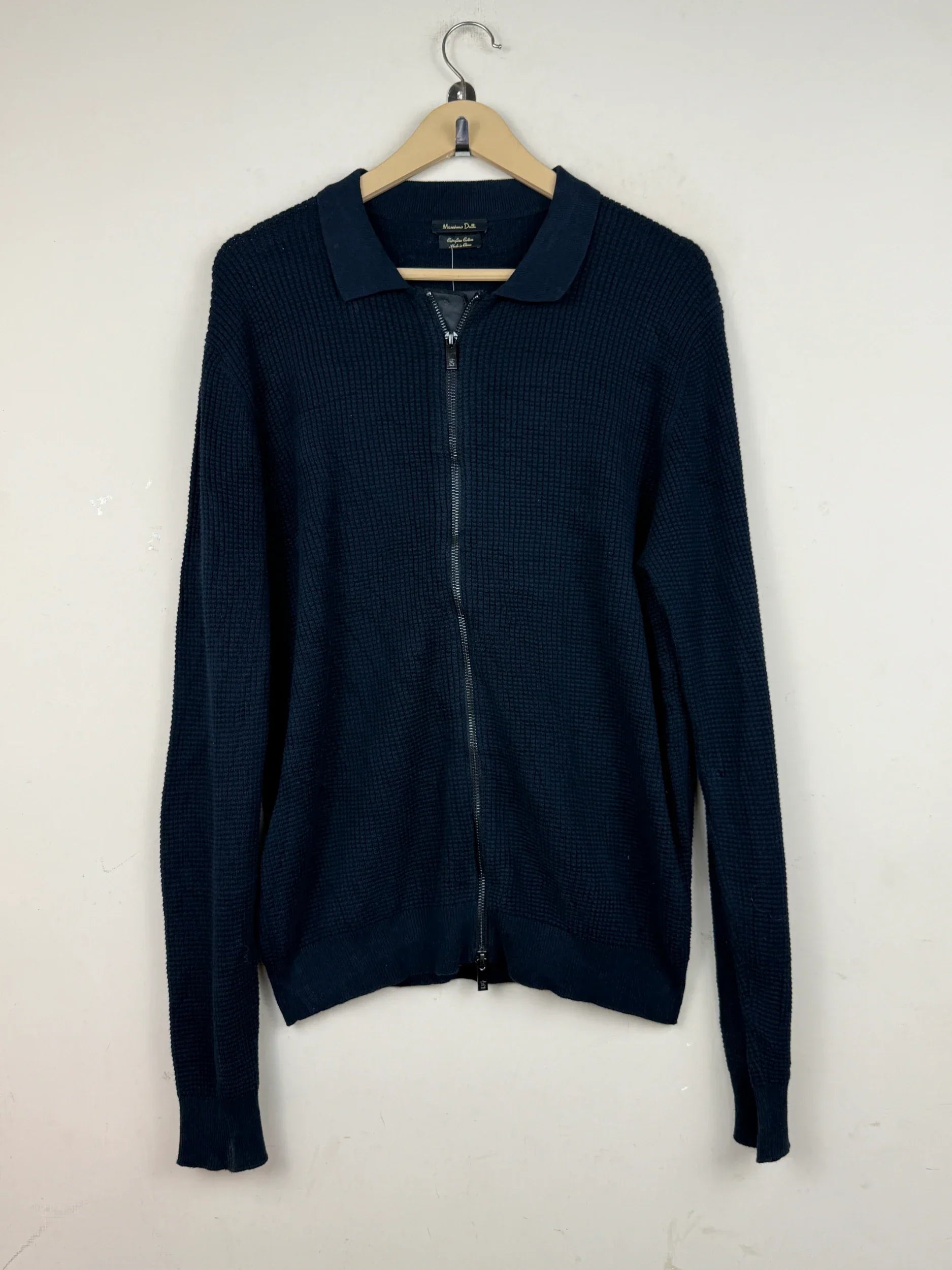 Men's Jumpers & Sweaters | Massimo Dutti | Preloved Branded | DarkBlue Cotton | Premium | OTS Thrift Store Lahore Pakistan