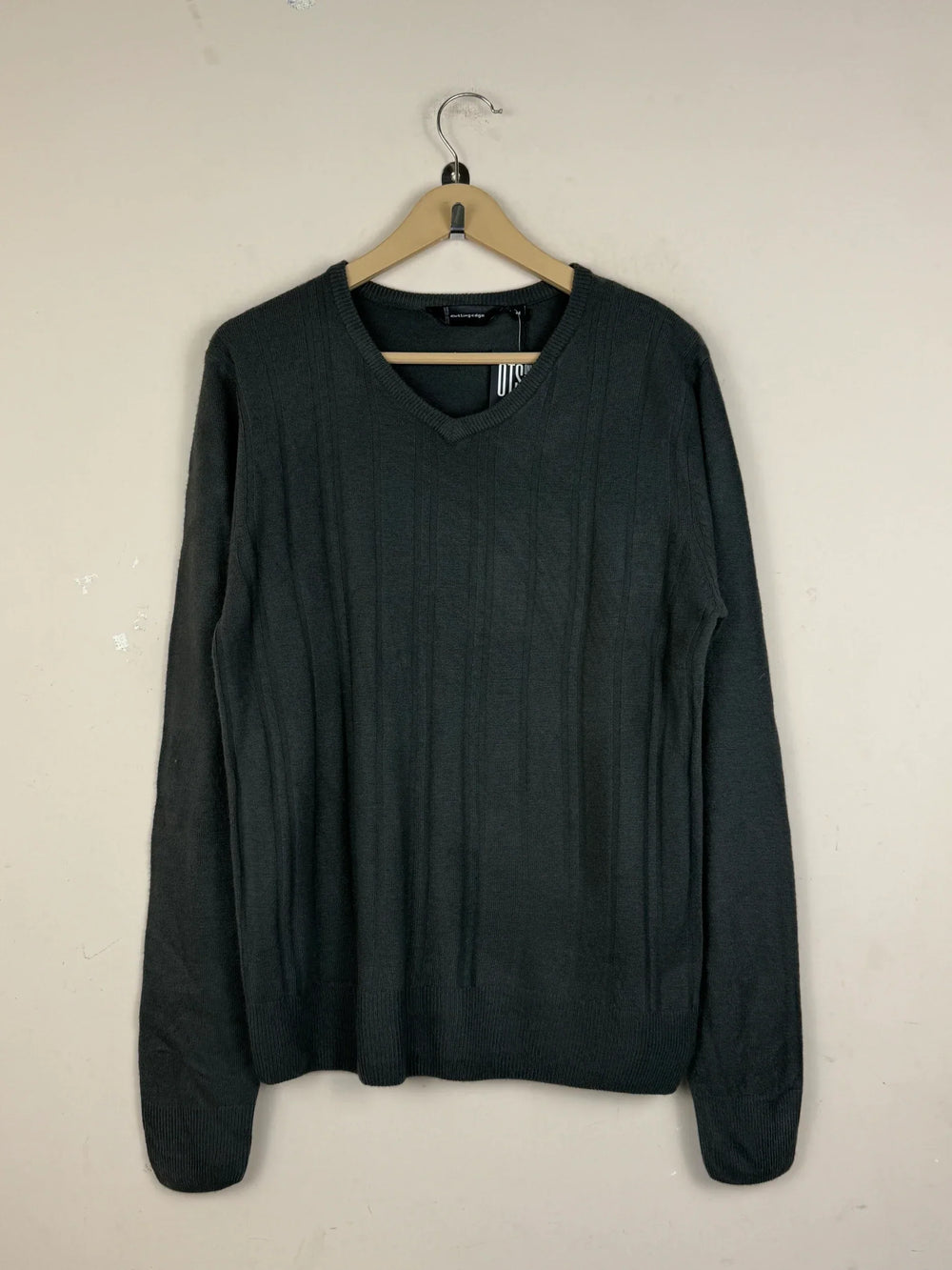 Shop Premium Plus Men's Jumpers & Sweaters by Cutting edge | Preloved Branded Clothes | Gray Acrylic | Men | OTS Thrift Store Lahore Pakistan