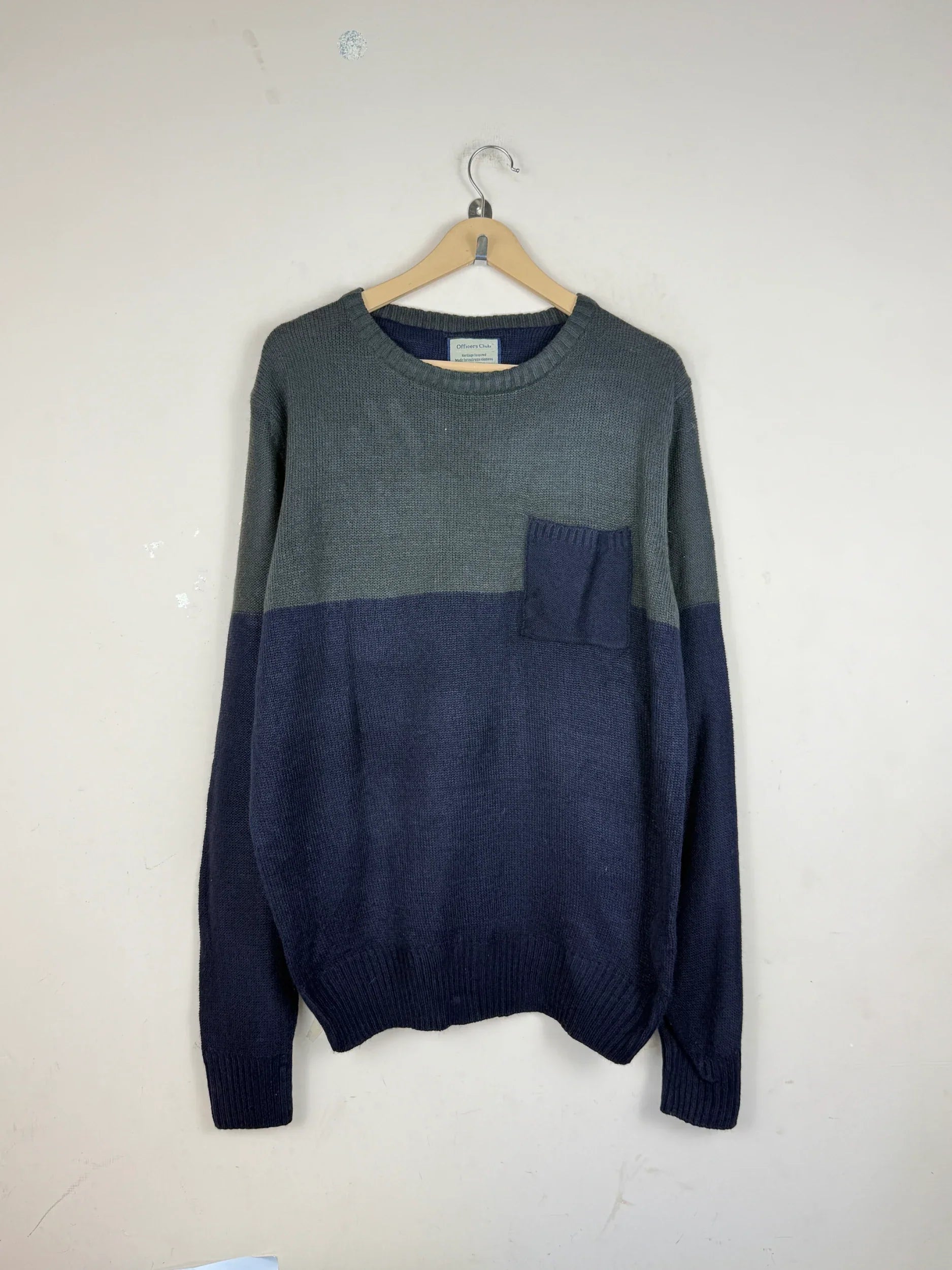 Preloved Premium Men's Jumpers & Sweaters by Officer Clube, Blue Acrylic for Men - OTS Thrift Shop Peshawar Pakistan