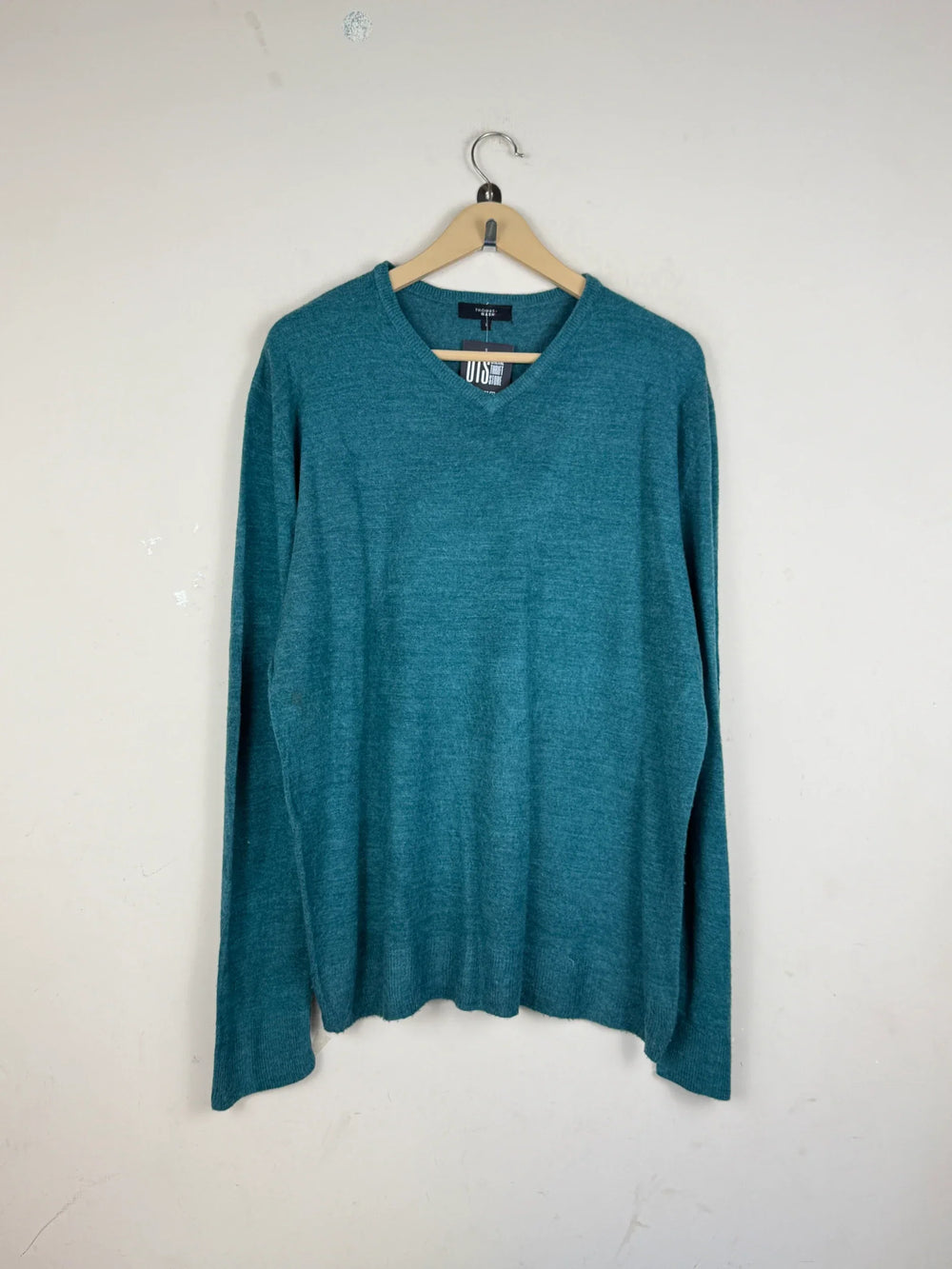 Secondhand Branded Men's Jumpers & Sweaters by Thomas Nash, Teal Acrylic fabric, Premium condition, for Men - Online Thrift Shop Lahore Pakistan