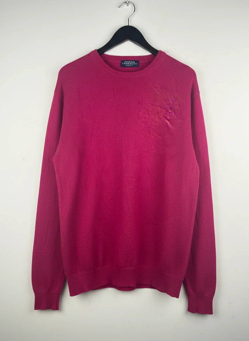 Secondhand Branded Men's Jumpers & Sweaters by Charles Tyrwhitt, Pink Cotton fabric, Premium condition, for Men Sweaters - Online Thrift Shop Karachi Pakistan