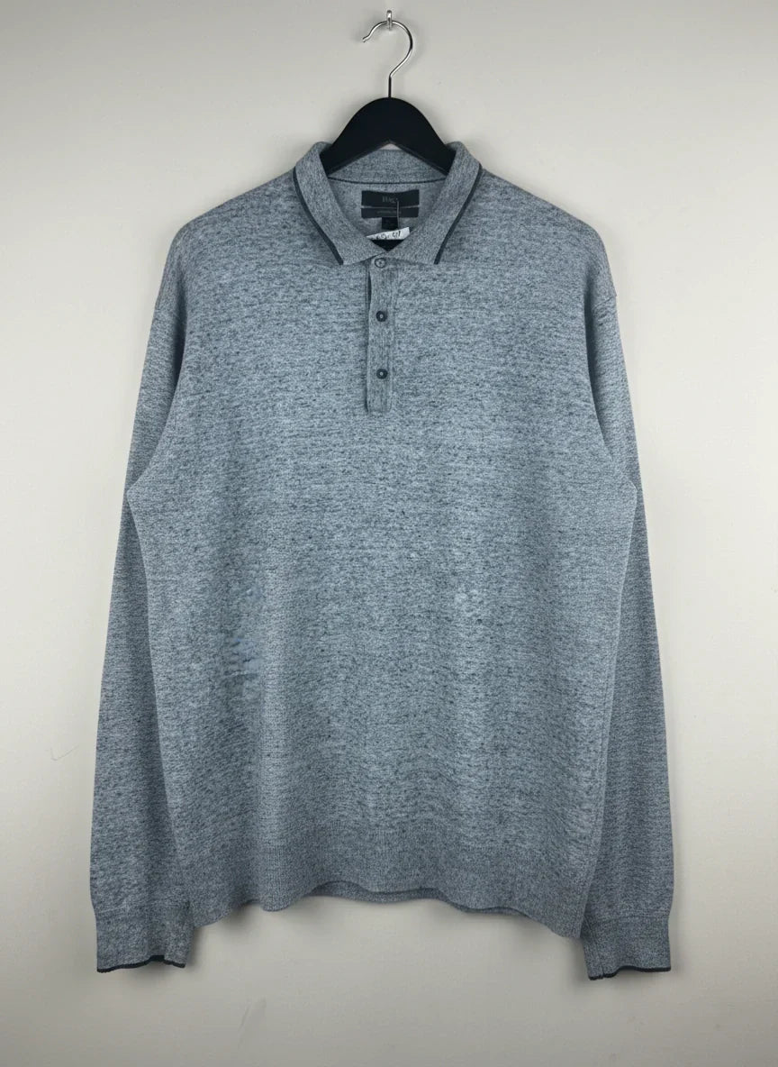 UK Imported secondhand Men's Jumpers & Sweaters - Marks & Spencer brand, Grey Cotton, Premium Plus condition, for Men Sweaters - Online Thrift Store Islamabad Pakistan