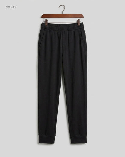 Secondhand Branded Men Sports Trousers by DECATHLON, Black Polyester fabric, Premium condition, for MENS - Online Thrift Shop Islamabad Pakistan