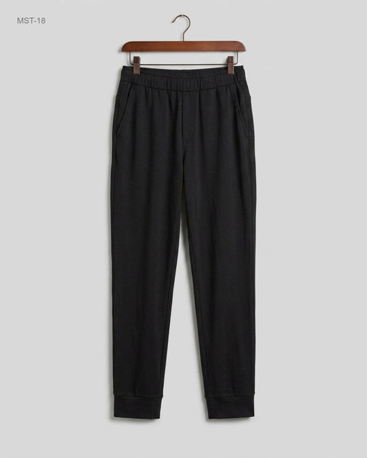 Secondhand Branded Men Sports Trousers by DECATHLON, Black Polyester fabric, Premium condition, for MENS - Online Thrift Shop Islamabad Pakistan