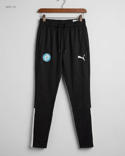 Secondhand Branded Men Sports Trousers by Puma, Black Polyester fabric, Premium condition, for MENS - Online Thrift Shop Islamabad Pakistan