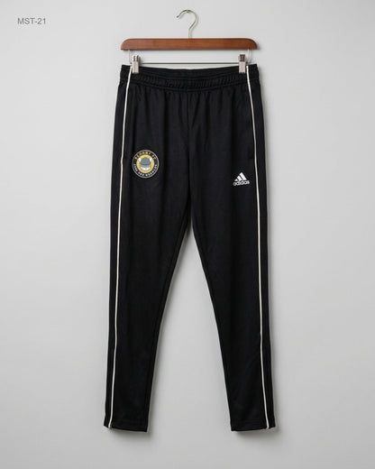 Men Sports Trousers | ADIDAS | Preloved Branded | Black Polyester | Premium Plus | OTS Thrift Store Islamabad Pakistan