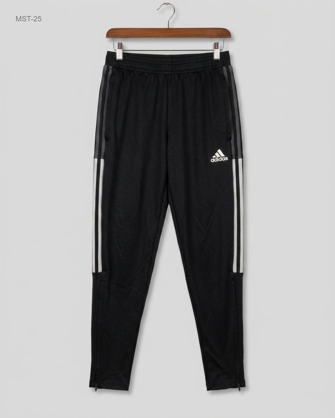 UK Imported secondhand Men Sports Trousers - ADIDAS brand, Black Polyester, Premium condition, for MENS - Online Thrift Store Peshawar Pakistan
