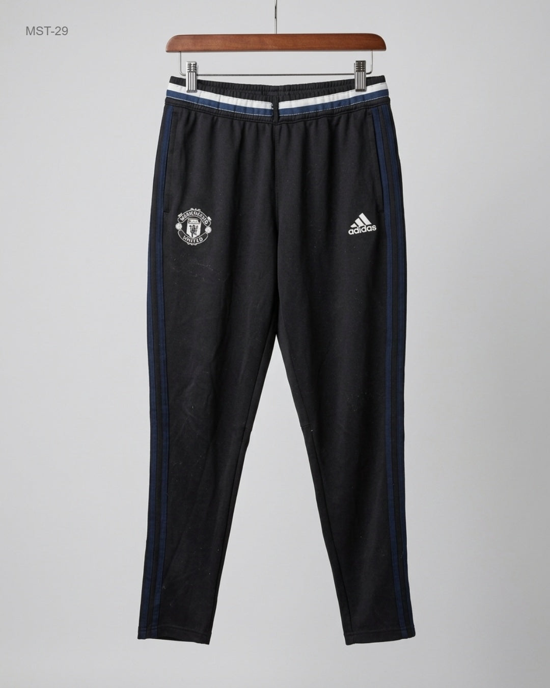 Shop Premium Men Sports Trousers by ADIDAS | Preloved Branded Clothes | Black Polyester | MENS | OTS Thrift Store Karachi Pakistan