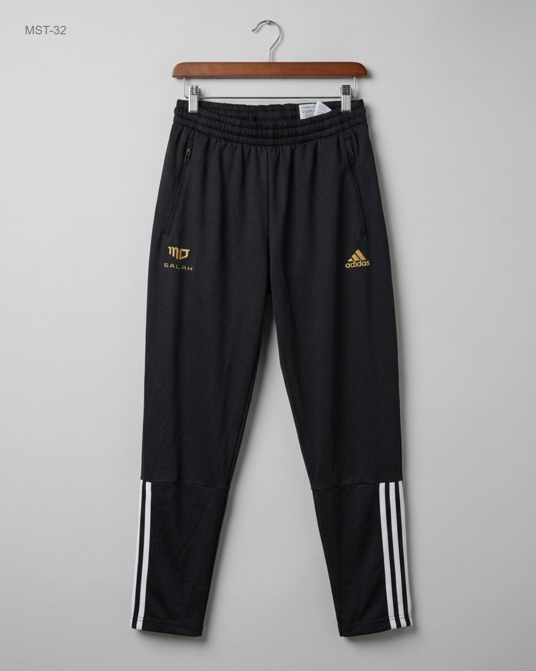 Preloved Premium Men Sports Trousers by ADIDAS, Black Polyester for MENS - OTS Thrift Shop Peshawar Pakistan