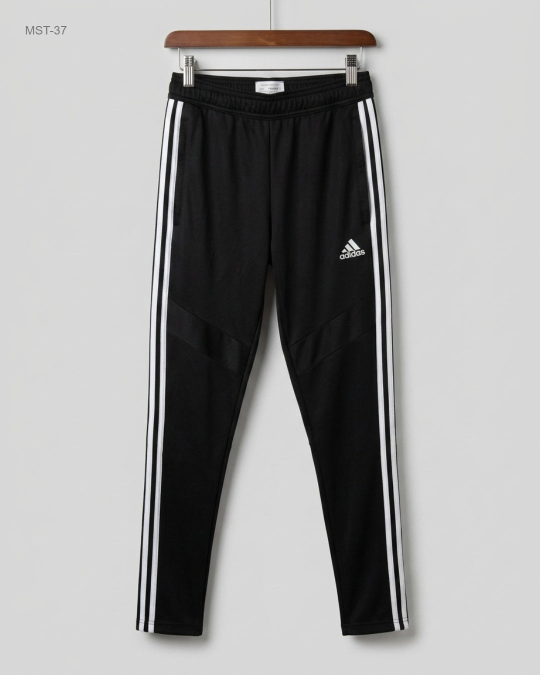 Preloved Premium Men Sports Trousers by ADIDAS, Black Polyester for MENS - OTS Thrift Shop Islamabad Pakistan