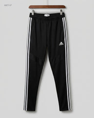 Preloved Premium Men Sports Trousers by ADIDAS, Black Polyester for MENS - OTS Thrift Shop Islamabad Pakistan