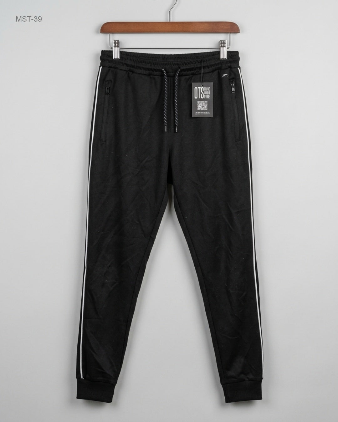 Excellent Condition Men Sports Trousers | Preloved C | Black Polyester | Thrift Shop for MENS Lahore Pakistan | OTS