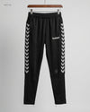 Men Sports Trousers | HUMMEL | Preloved Branded | Black Polyester | Excellent | OTS Thrift Store Lahore Pakistan