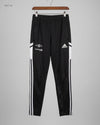 Secondhand Branded Men Sports Trousers by ADIDAS, Black Polyester fabric, Excellent condition, for MENS - Online Thrift Shop Islamabad Pakistan