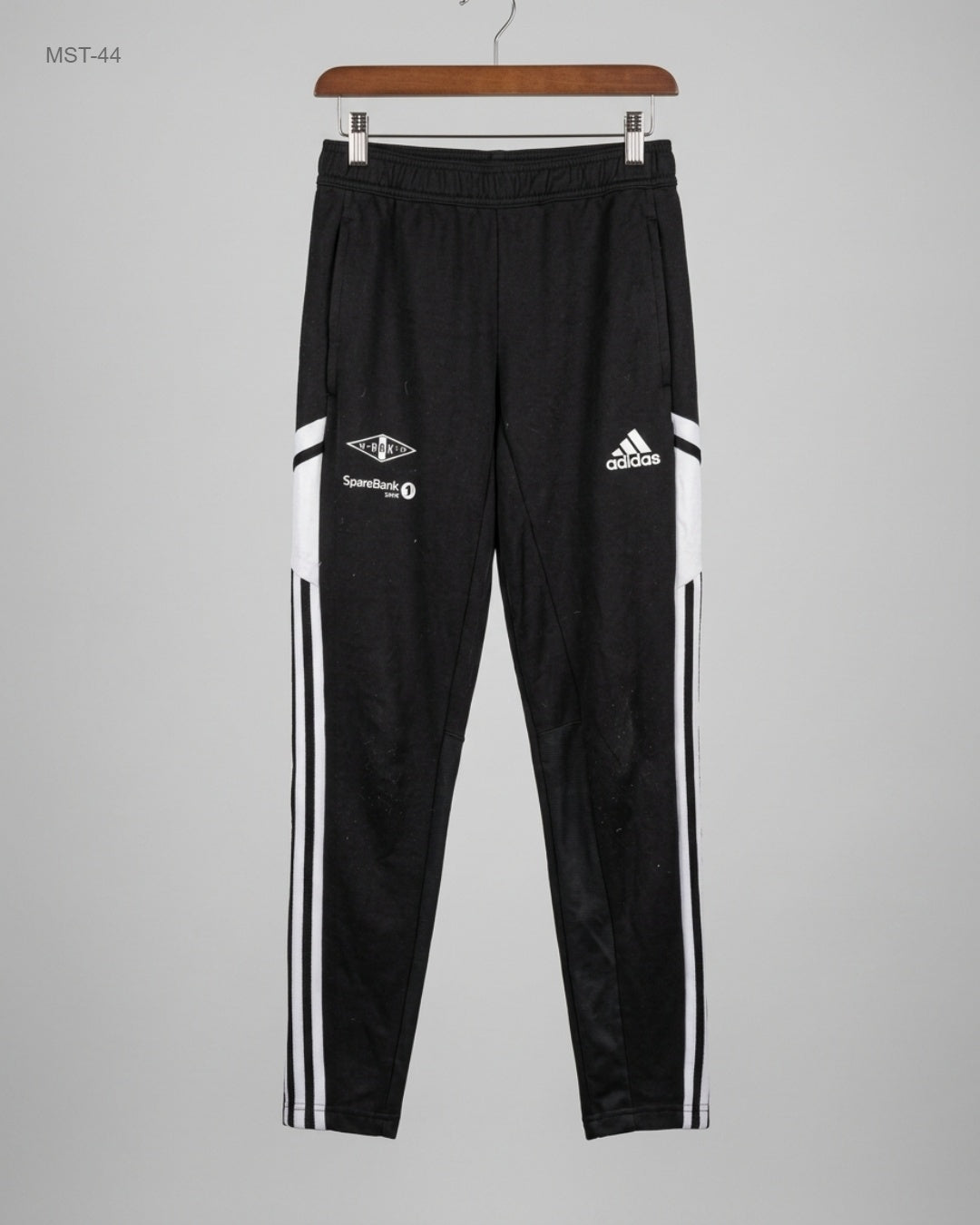 Secondhand Branded Men Sports Trousers by ADIDAS, Black Polyester fabric, Excellent condition, for MENS - Online Thrift Shop Islamabad Pakistan