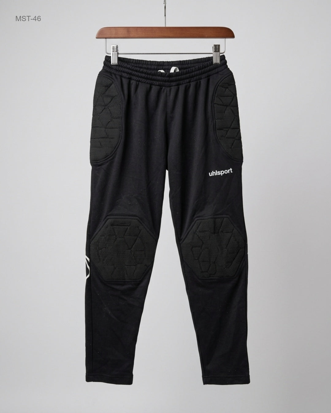 Preloved Premium Men Sports Trousers by UHLSPORT, Black Polyester for MENS - OTS Thrift Shop Karachi Pakistan