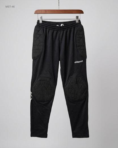 Preloved Premium Men Sports Trousers by UHLSPORT, Black Polyester for MENS - OTS Thrift Shop Karachi Pakistan
