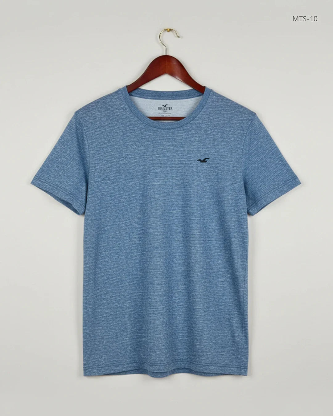 Mens Tshirts | HOLLISTER | Preloved Branded | BLUE Cotton | Premium | OTS Thrift Store Lahore Pakistan