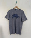 Shop Premium Mens Tshirts by Raging Bull | Preloved Branded Clothes | Grey Cotton | Men | OTS Thrift Store Lahore Pakistan