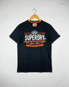 Mens Tshirts | Superdry | Preloved Branded | Black Cotton | Excellent | OTS Thrift Store Lahore Pakistan