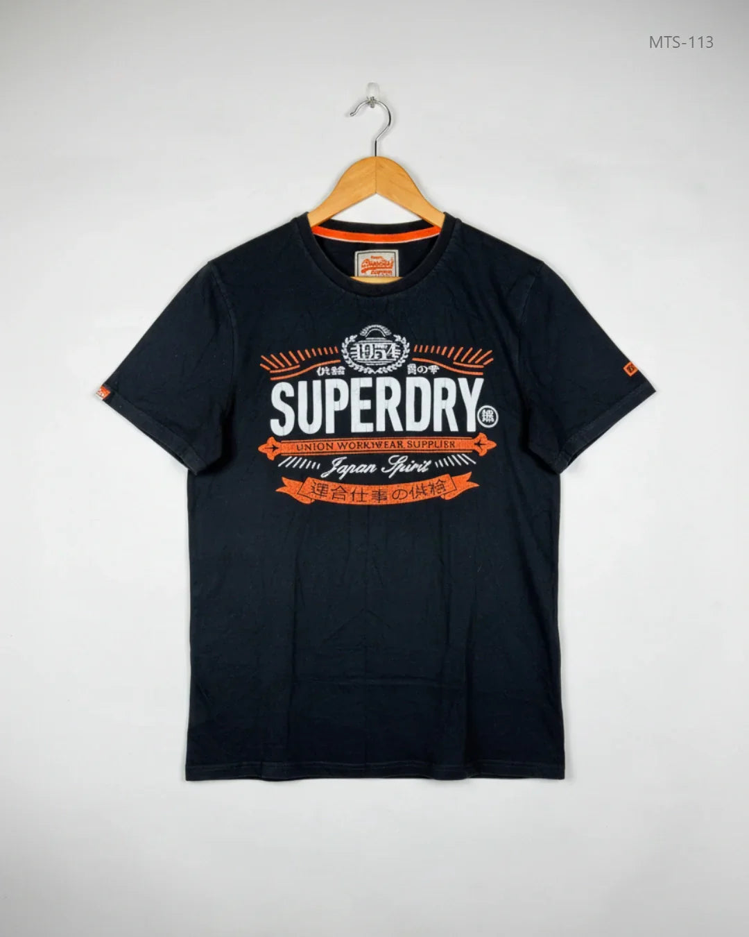 Mens Tshirts | Superdry | Preloved Branded | Black Cotton | Excellent | OTS Thrift Store Lahore Pakistan