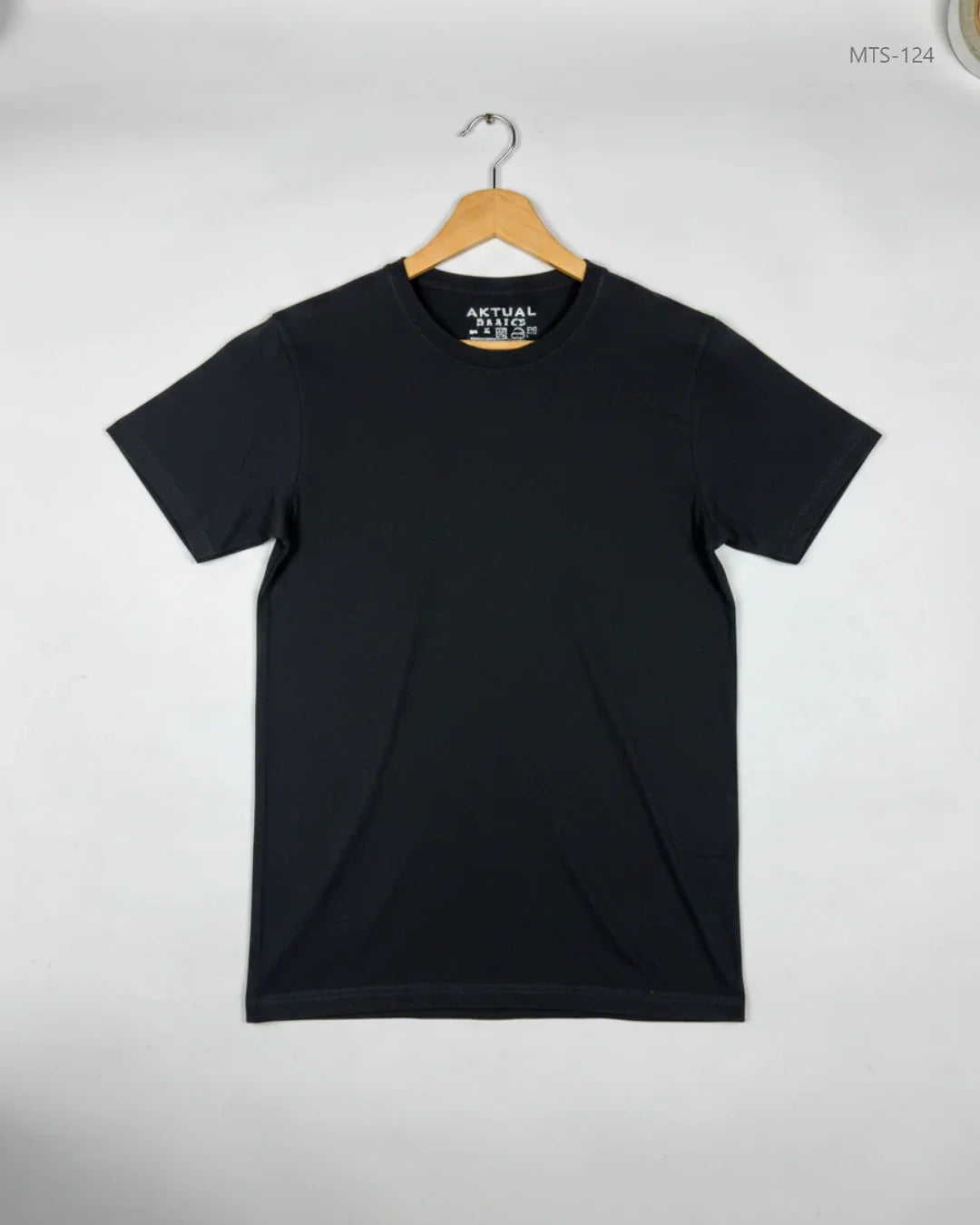 Shop Premium Mens Tshirts by ACTUAL | Preloved Branded Clothes | Black Cotton | Men | OTS Thrift Store Karachi Pakistan