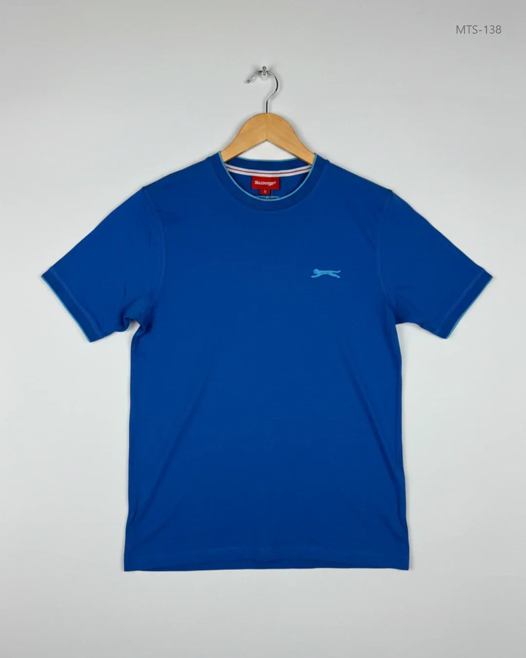 UK Imported secondhand Mens Tshirts - Slazenger brand, Blue Cotton, Premium condition, for Men - Online Thrift Store Peshawar Pakistan