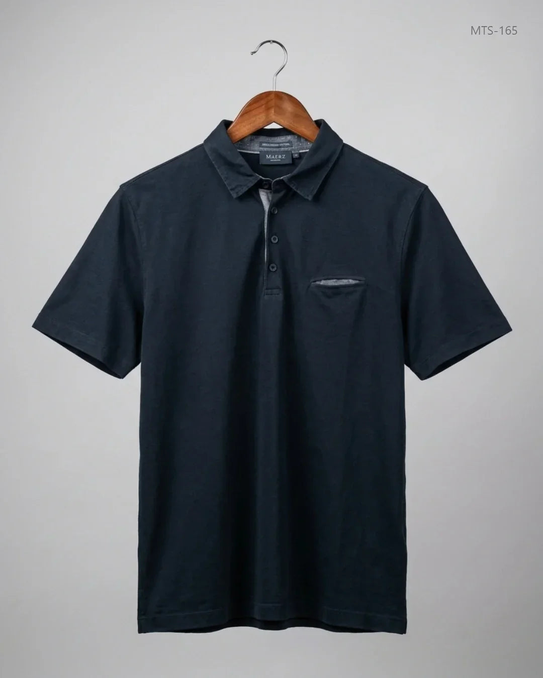 Secondhand Branded Mens Tshirts by MAERZ, Black cotton fabric, Premium condition, for Men - Online Thrift Shop Karachi Pakistan