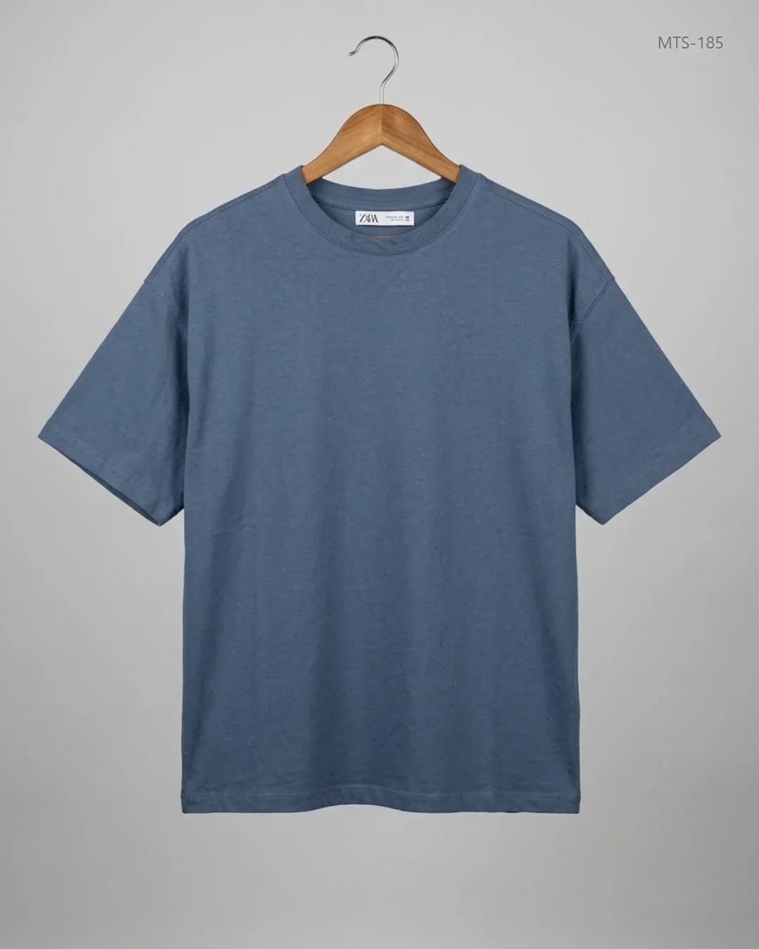 Mens Tshirts | Zara | Preloved Branded | Blue Cotton | Premium | OTS Thrift Store Peshawar Pakistan