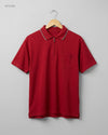 UK Imported secondhand Mens Tshirts - GREENFIELD brand, RED Cotton, Premium condition, for Mens - Online Thrift Store Lahore Pakistan